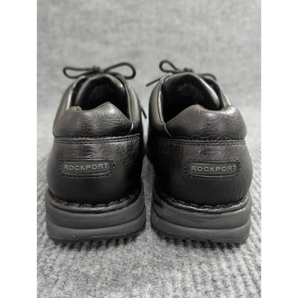 Rockport Edge Hill II Oxford Comfort Shoe Mens 9.5 Black Leather Walking Travel
